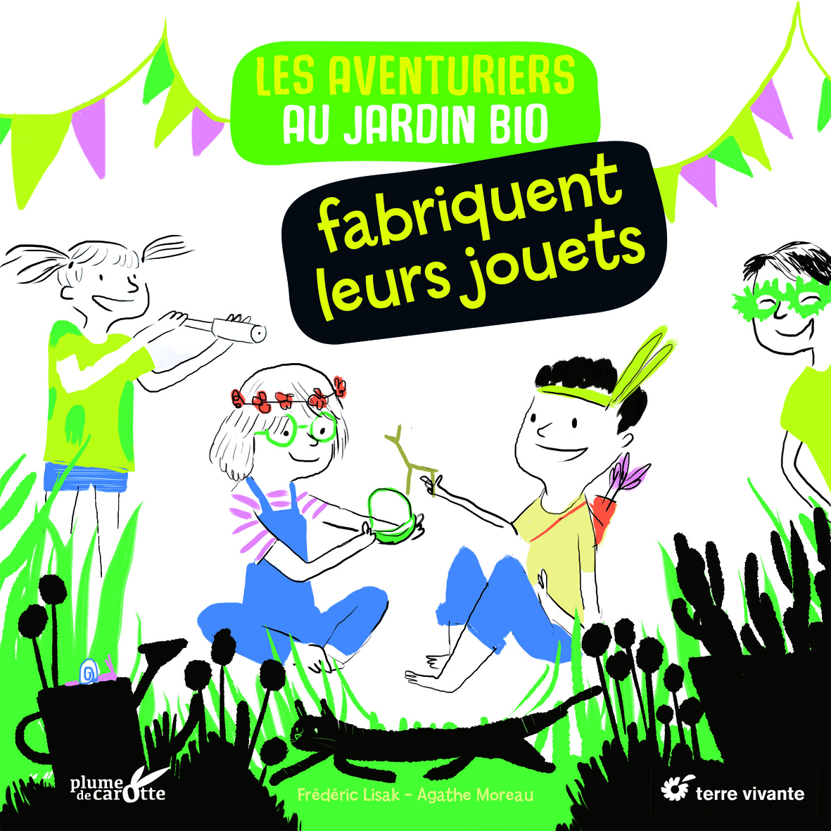 AVENTURIERS AU JARDIN BIO FABRIQUENT LEURS JOUETS