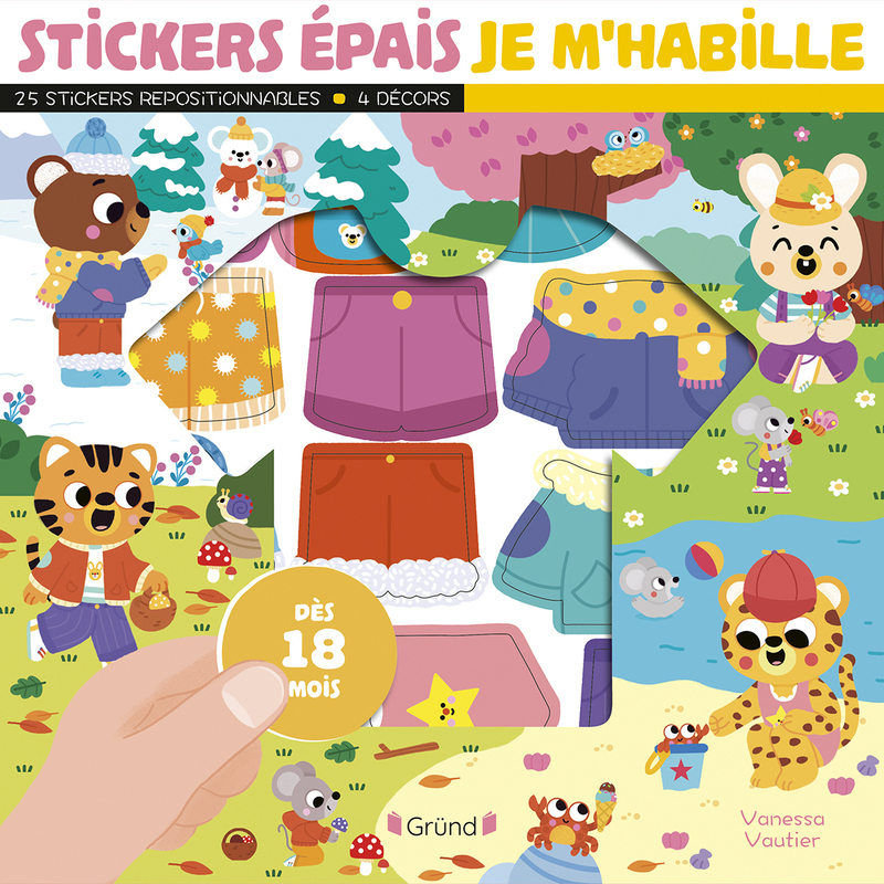 STICKERS EPAIS - JE M´HABILLE