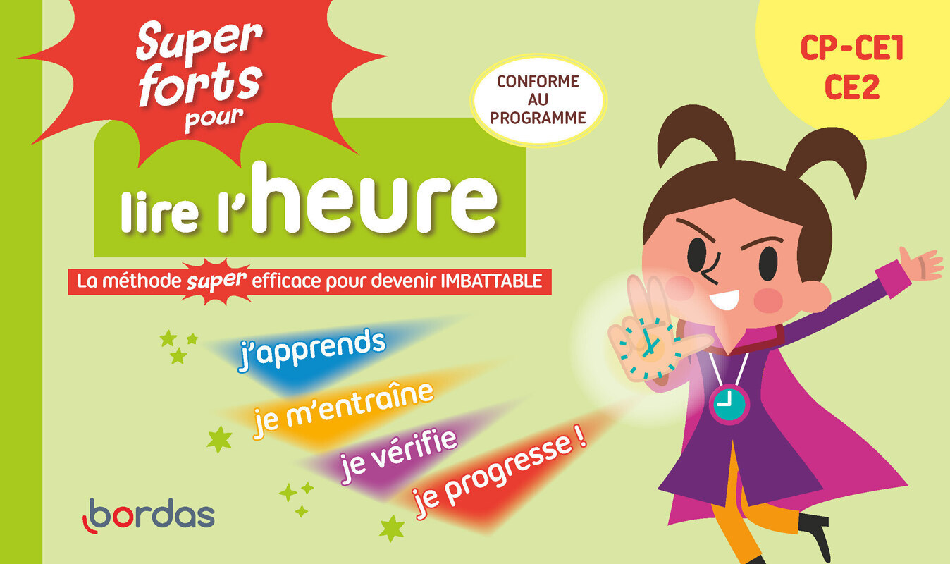 Super forts pour lire l'heure du CP au CE2