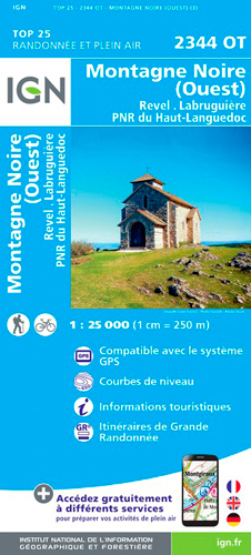 2344Ot Montagne Noire (Ouest).Revel Labruguiere.Pn