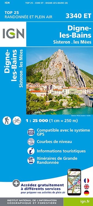 3340ET DIGNE-LES-BAINS.SISTERON.LES MEES