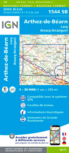 1544Sb Arthez-De-Béarn.Lacq.Arzacq-Arraziguet