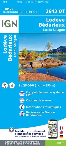 2643OT LODEVE BEDARIEUX LAC DE SALAGOU