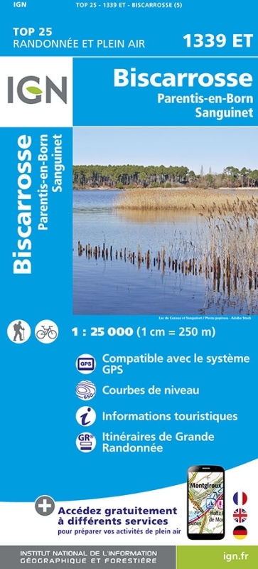 1339ET Biscarosse.Lacs De Cazaux Et De Sanguinet