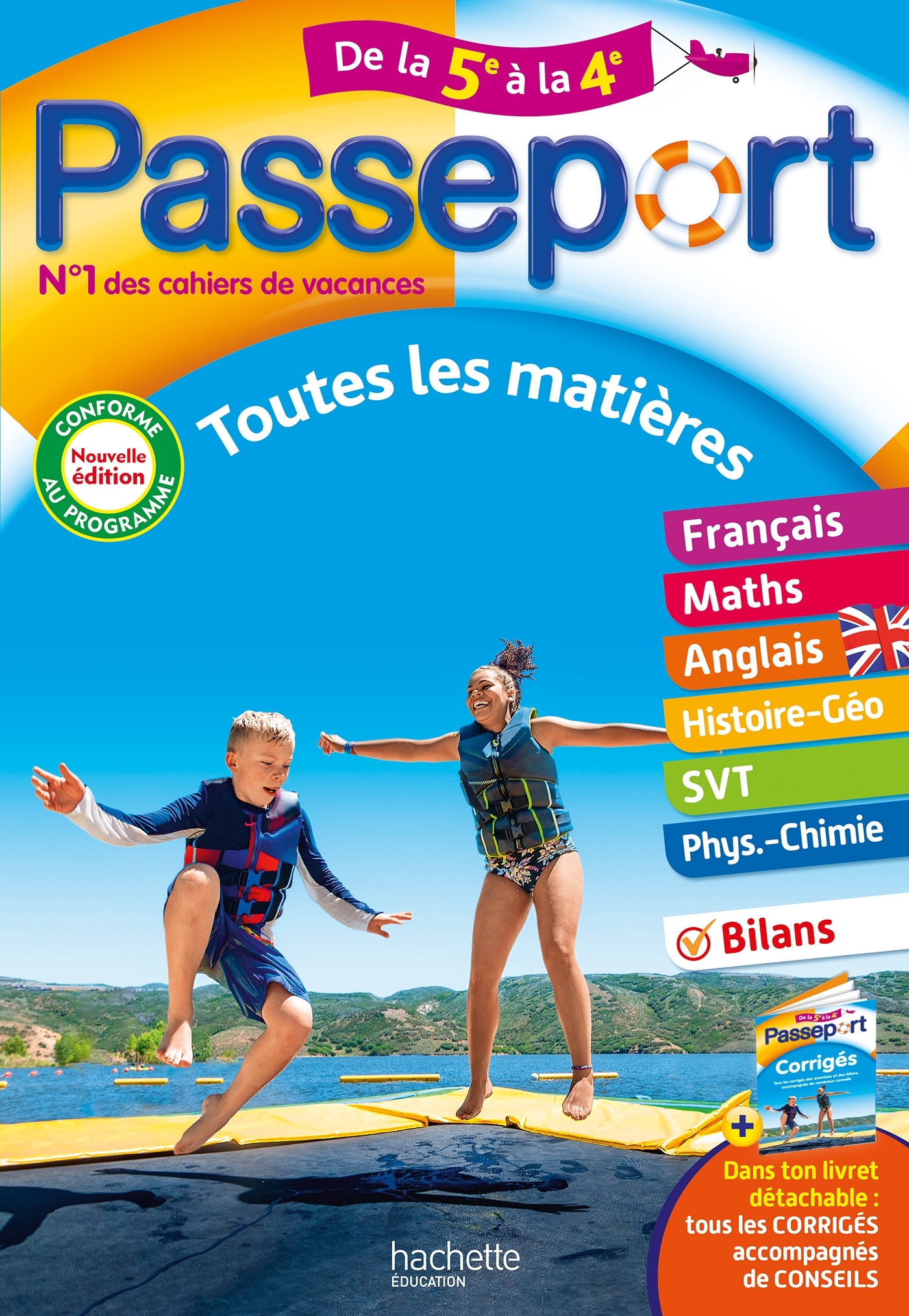 PASSEPORT - TOUTES LES MATIERES - DE LA 5E A LA 4E - CAHIER DE VACANCES 2025