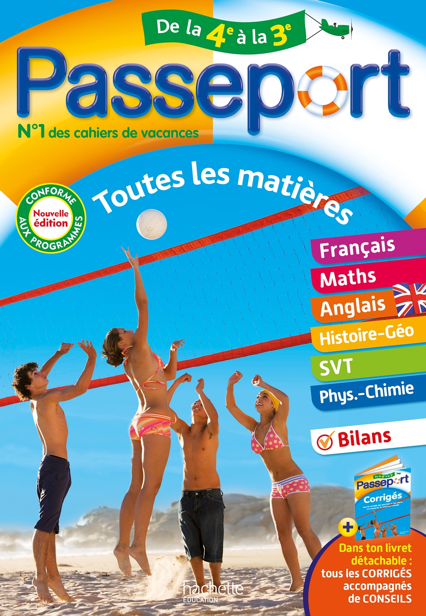 PASSEPORT - TOUTES LES MATIERES - DE LA 4E A LA 3E - CAHIER DE VACANCES 2025