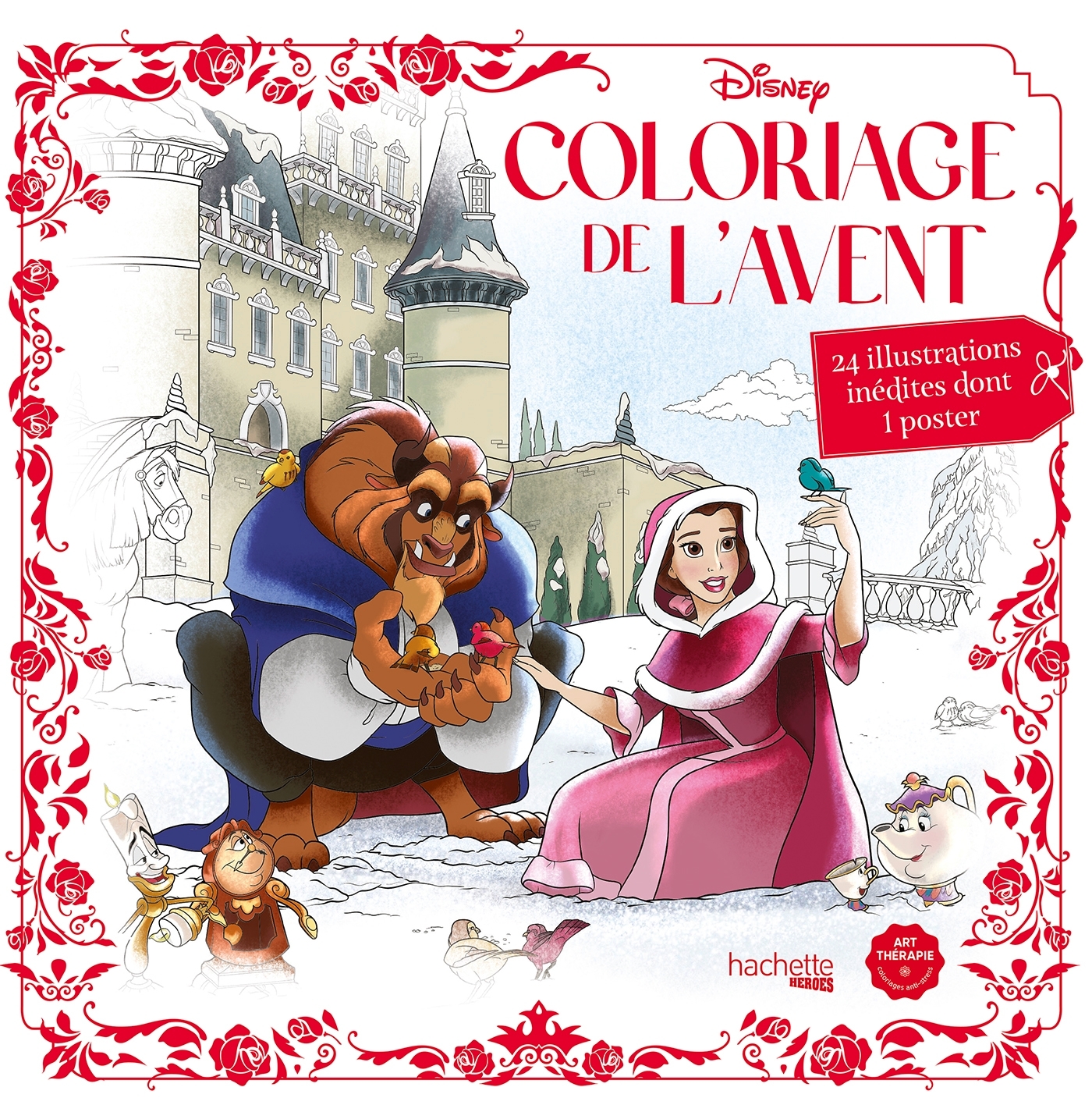 Coloriage de l'Avent Disney - 24 illustrations inédites dont 1 poster !