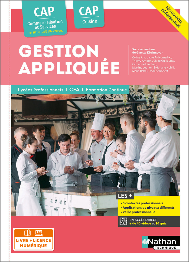 Gestion appliquée CAP Cuisine / CAP CS HCR - 2024 - Pochette - élève - + iManuel