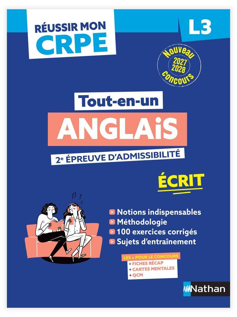 Réussir mon CRPE Anglais 2e épreuve d'admissibilité L3 écrit 2027