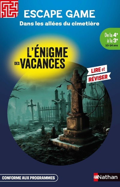 ENIGME DES VACANCES ESCAPE GAME DE LA 4EME A LA 3EME - DANS LES ALLEES DU CIMETIERE