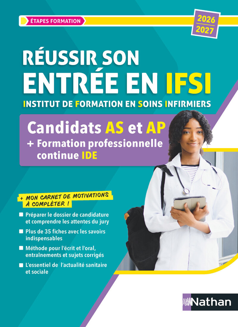 Réussir son entrée en IFSI - Candidats AS et AP + formation professionnelle continue (FPC) IDE
