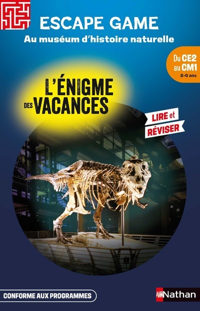 ENIGME DES VACANCES ESCAPE GAME DU CE2 AU CM1 - AU MUSEUM D´HISTOIRE NATURELLE
