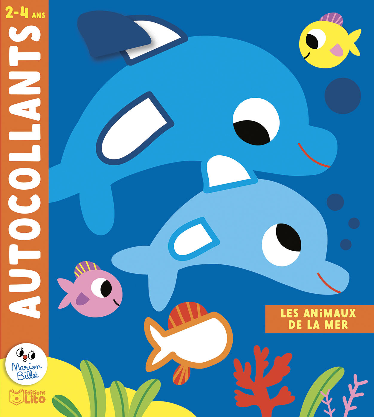 AUTOCOLLANTS LES ANIMAUX DE LA MER - MARION BILLET