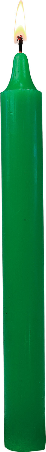 PACK DE 12 BOUGIES - VERT VIF