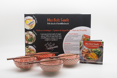 Coffret rouge Mes bols santé - Poke bowls et buddha bowls