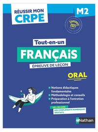 Réussir mon CRPE - Français Admission Concours M2 oral 2027-2028