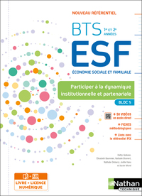 Participation à la dynamique institutionnelle et partenariale Bloc 5 BTS ESF 1ère et 2ème années - 2023 -Manuel+ iManuel