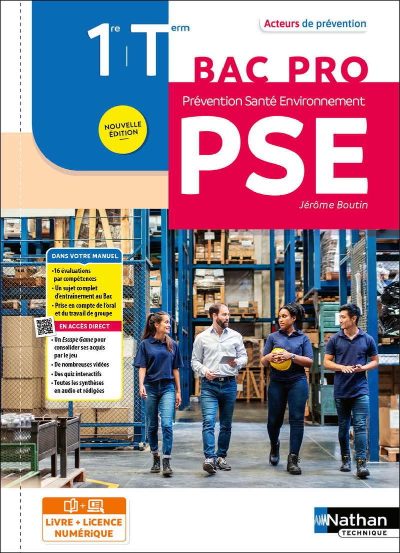 Prévention santé environnement - 1re/Term Bac Pro - Coll. Acteurs de prévention - Éd. 2025 - Livre + licence