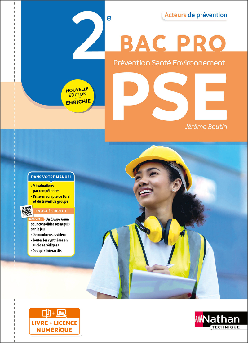 Acteurs de prévention - Prévention Santé Environnement 2de Bac Pro - 2024 - Pochette - élève - + iManuel
