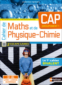 Cahier de Maths et de Physique-Chimie - CAP - Groupement 1 - Licence élève 2023