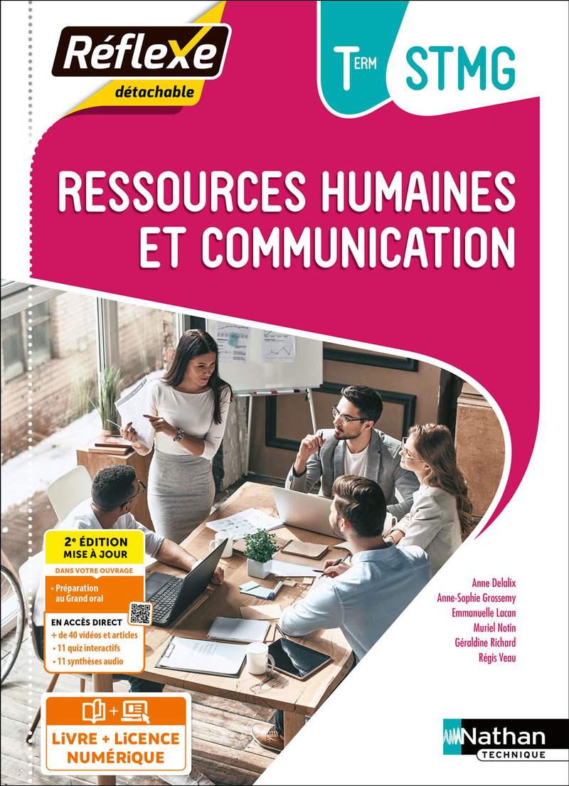 Pochette Réflexe - Ressources humaines et Communication Tle STMG BAC STMG - 2024 - Pochette - élève - + iManuel