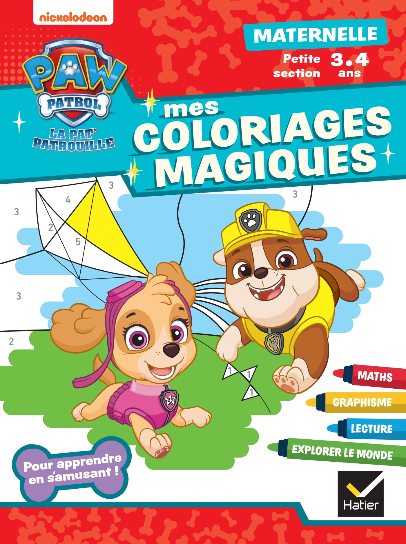 Mon coloriage magique Pat'Patrouille PS - 3 ans