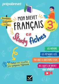 Mon brevet Français en studyfiches - 3e - Brevet 2026