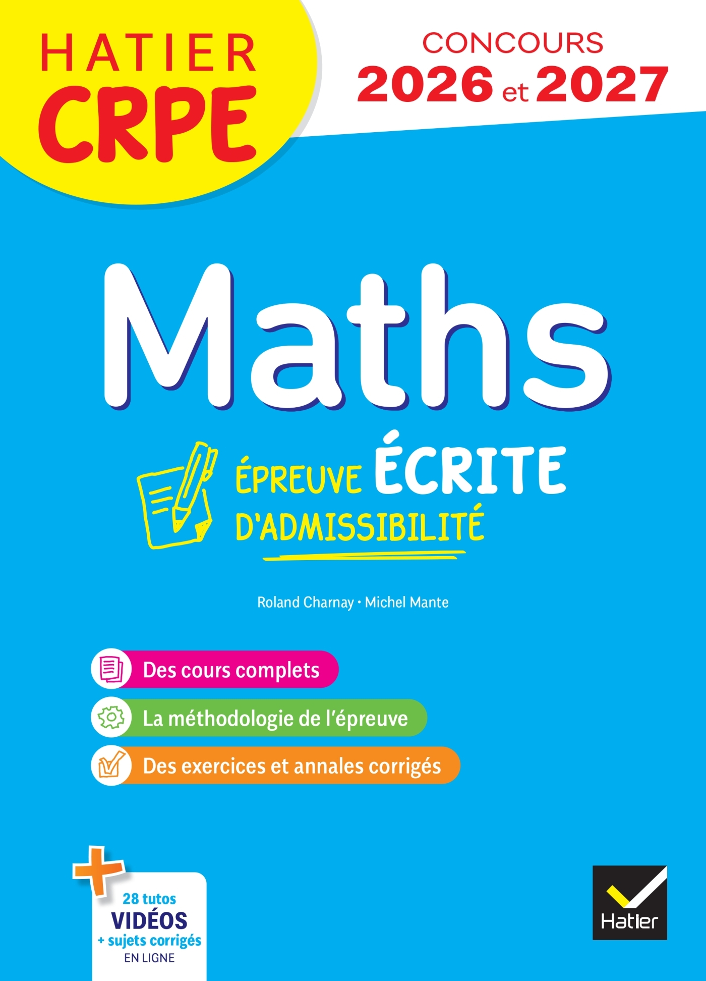 Mathématiques - CRPE 2026-2027 - Epreuve écrite d'admissibilité - L3 et M2