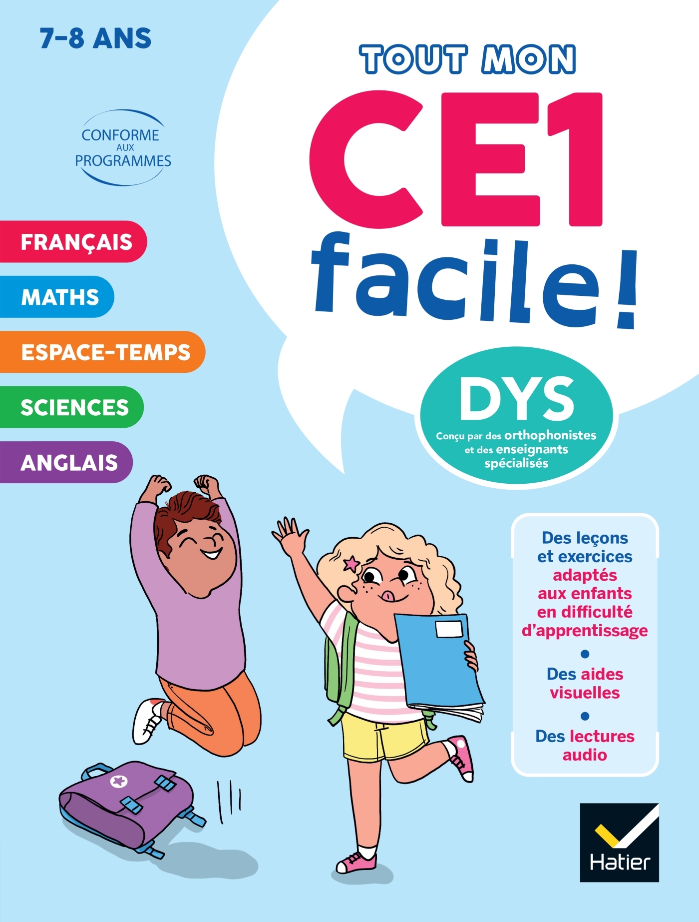 Mon CE1 facile ! Adapté aux enfants DYS ou en difficulté d'apprentissage - 7/8 ans
