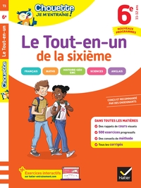 Chouette Je m'entraîne - Le Tout-en-un 6e Nouveau programme (toutes les matières)