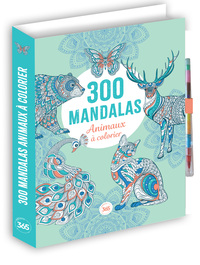 300 Mandalas - Animaux à colorier