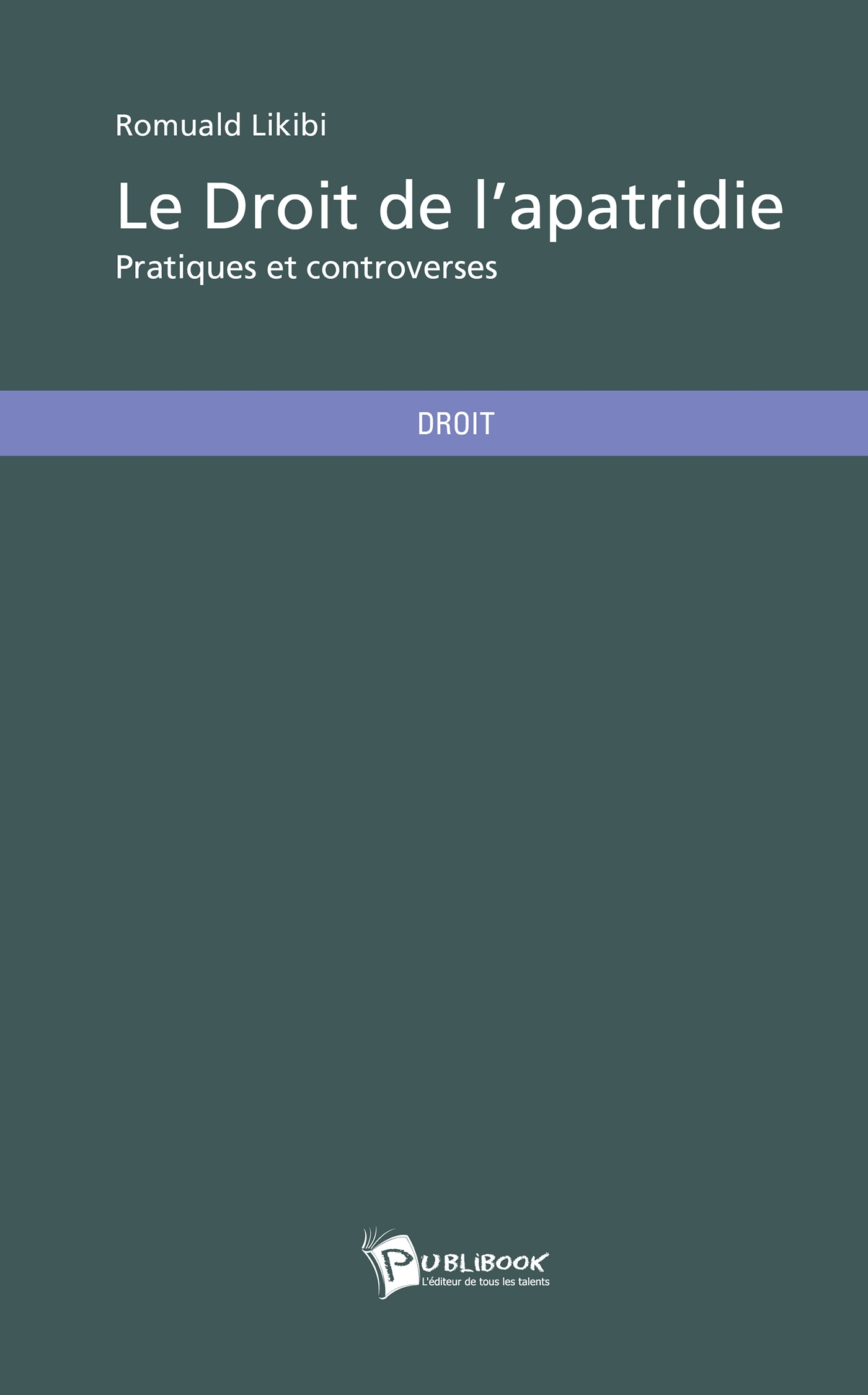 Le Droit de l'apatridie