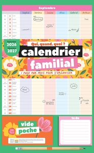 Calendrier familial Qui, quand, quoi ? 2026-2027