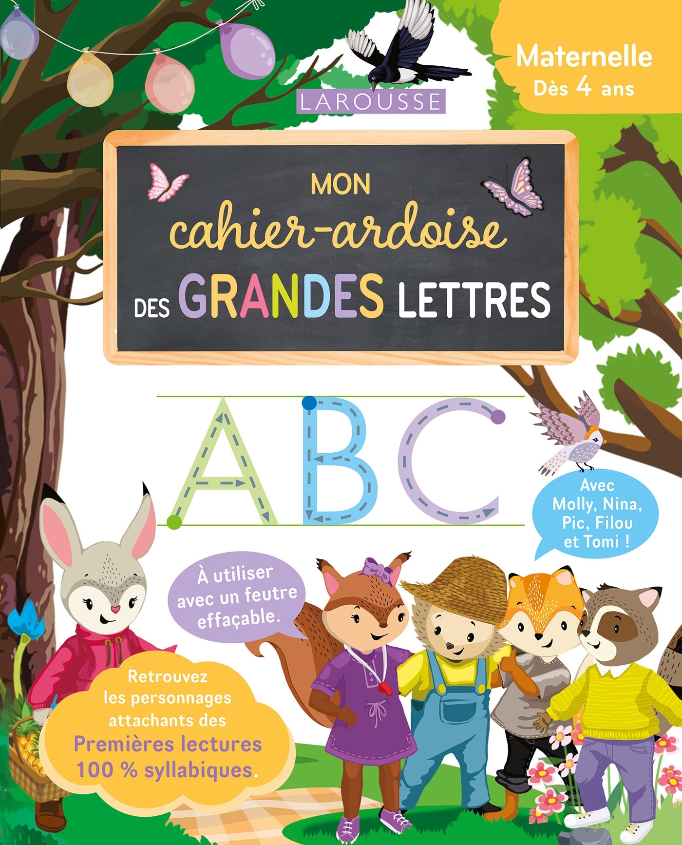 Mon cahier ardoise 100 % syllabique GRANDES LETTRES