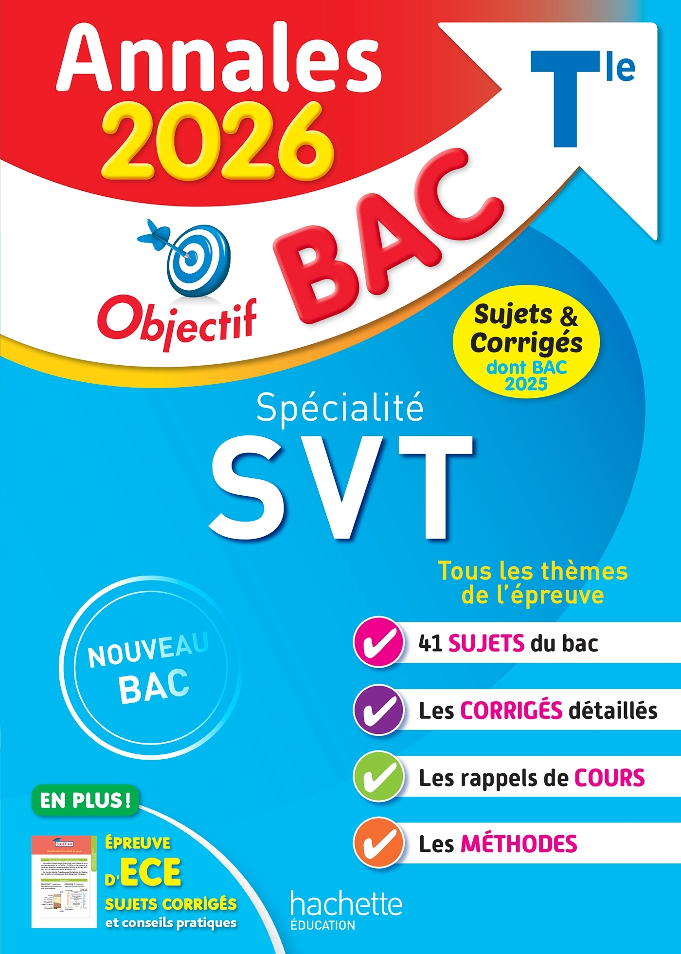 Annales Objectif BAC 2026 - Spécialité SVT Tle - sujets et corrigés