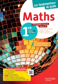 Mathématiques - enseignement commun + spécialité STI2D / STL- 1re séries technos (manuel) - Éd. 2025