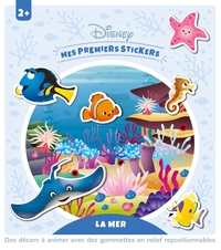 DISNEY BABY - Pochettes stickers mousse repositionnables - La mer