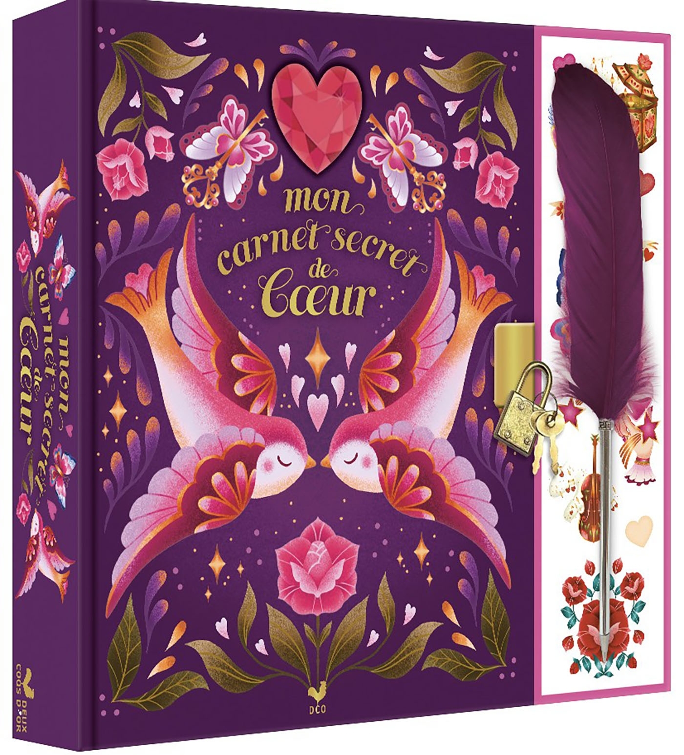 Mon carnet Secrets de coeur - coffret