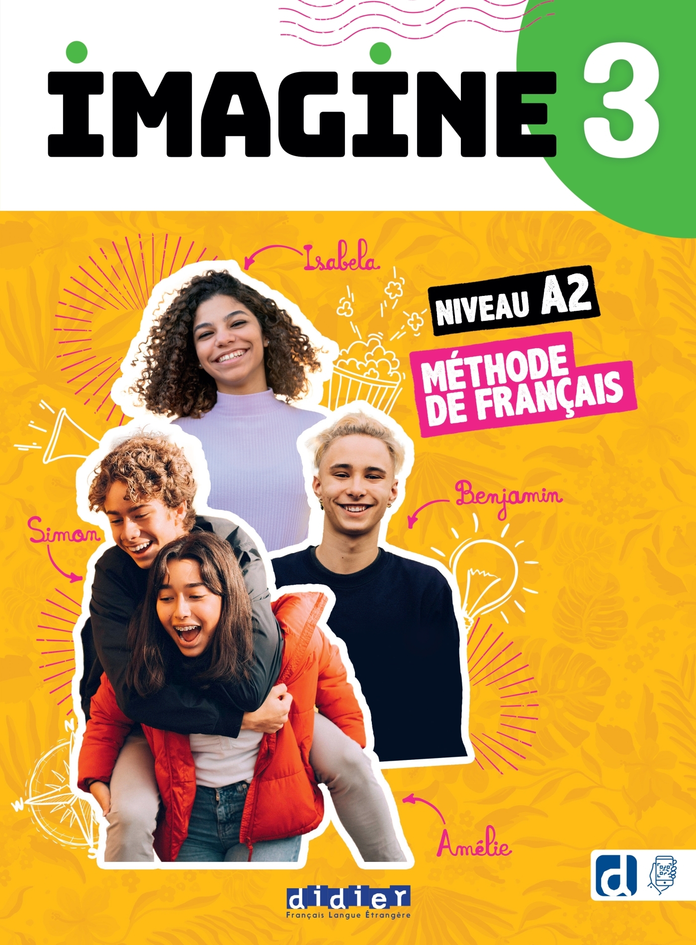 Imagine 3 - niv. A2.2 - Livre + didierfle.app