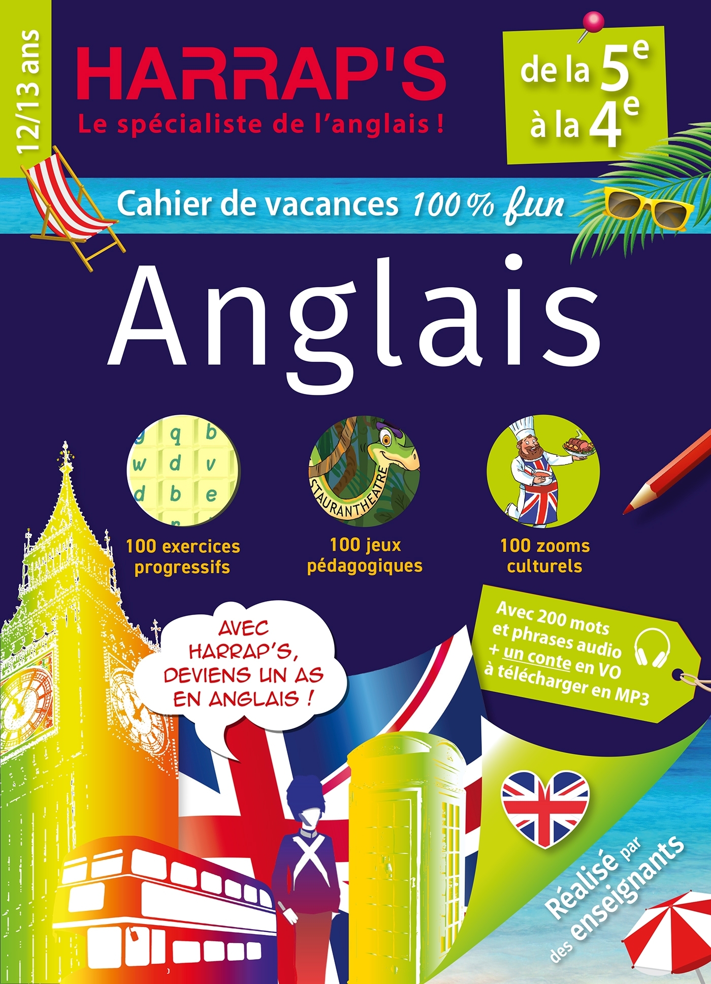 HARRAP's Cahier de vacances De la 5e à la 4e