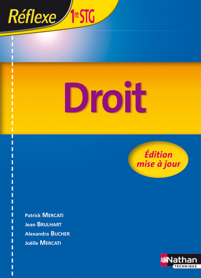 DROIT 1ERE STG (POCHETTE REFLEXE) - ELEVE - 2009