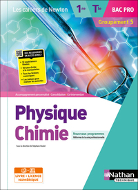 Physique-chimie - 1ère/Term Bac Pro - Groupements 5 (Les cahiers de Newton) Livre + lic. élève 2022