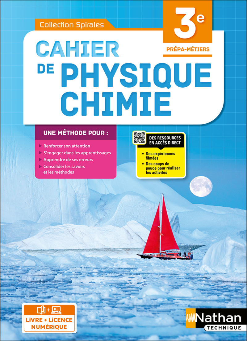 Physique-chimie 3 ème Prépa métiers - Livre + Licence élève 2022