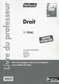 Droit 1ère STMG - professeur (Pochette Réflexe) - 2016