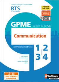 Communication BTS Gestion de la PME 1ère/2ème années (DOM ACT GPME) Livre + licence élève - 2021