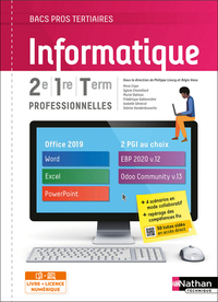 Informatique 2e/1re/TERM Bac pro - Livre + licence élève 2021