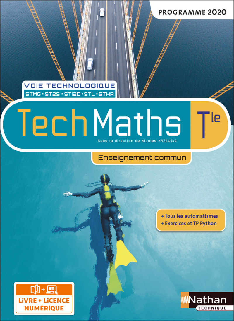 TechMaths Term - Voie technologique - Enseignement commun - Livre + licence élève - 2020