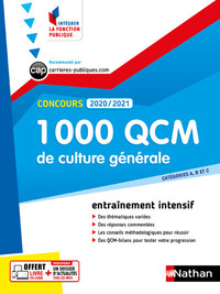 1 000 QCM Culture générale - Concours 2020-2021 - N28 - Catégories ABC (IFP) - 2020