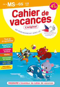 Cahier de vacances 2022, de la MS vers la GS 4-5 ans