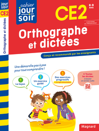 Orthographe et dictées CE2 - Cahier Jour Soir